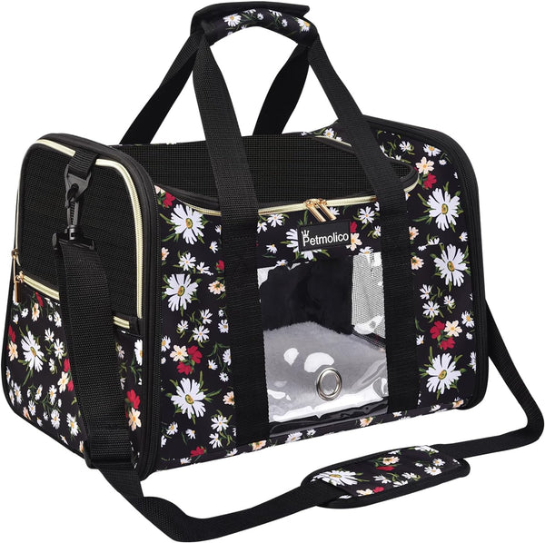 Petmolico Cat Carrier Dog Carrier, Airline Approved Soft Pet Travel Carrier with