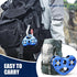 Zipline Pulley 25kn - Aluminum Stainless Steel Roller Double Tandem Trolley for 8-13mm Climbing Cable Rope