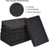uxcell Treadmill Mat-4.7"x3.2" Exercise Equipment Mat for Floor Protection and Sound Reduction, Black Blue
