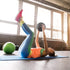 URBNFit 9-inch Small Exercise Ball - Mini Pilates Ball with Fitness Guide for Yoga, Barre, Physical Therapy, Core