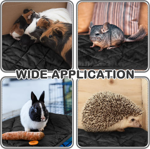 4 Pack Self Heating Cat Pad, Self Warming Dog Mat Reflects Body Heat, Washable Thermal Pet Pad (Black, 16 x 20 Inch)