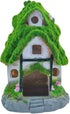 Aquarium Decorations Fish Hideout House Betta Cave with Green Lifelike Moss (Garden Shed)