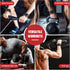 Weight Lifting Wrist Strap - Double Layer Leather Adjustable Neoprene Padded Gym Workout Lifting Hooks