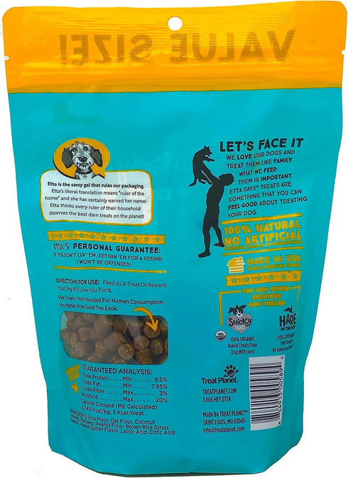 ETTA SAYS! Sit Peanut Butter Training Treats for Dogs: 16 Ounce Soft Dog Treats, Made in USA, Low Calorie