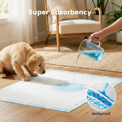 Nomipaw 28"x39" 25 Count Disposable Leakproof Absorbency Underpads, Large Incontinence Pads with Quick Drying for Baby