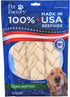 Pet Factory 100% Made in USA Beefhide 7" Braided Sticks Dog Chew Treats, 6 Count