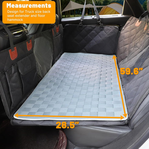Manificent Non-Slip Pet Bed Mat for Truck Back Seat Extender, Hair Resistant Dog Blanket for Hard Bottom Dog Car Seat