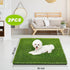 Fezep 2 Pack 26"x30" Dog Grass Pee Pads, Reusable Artificial Grass Turf Rug for Puppy & Cats, Washable Fake Grass Mat