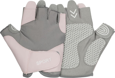 KorhLeoh Workout Gloves for Women Breathable Exercise Gloves for Weight Lifting Gym Training Cycling with Grip Cushion