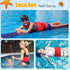 Inflatable Swim Belt - Portable Waist Floatation Belt for Adults, Adjustable Swimming Training Aid