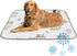 imiBBWQu Dog Cooling Mat Cute Cats Flowers Colorful Cooling Mat Washable Pet Semiconductor