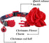 BoomBone Christmas Cat Collar Flower, Dog Collars Charms, Pet Xmas Accessories