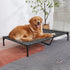 Pettycare Heavy Duty Elevated Outdoor Dog Bed for Large Dogs XL, Waterproof Cooling Bed with Washable Teslin Mesh