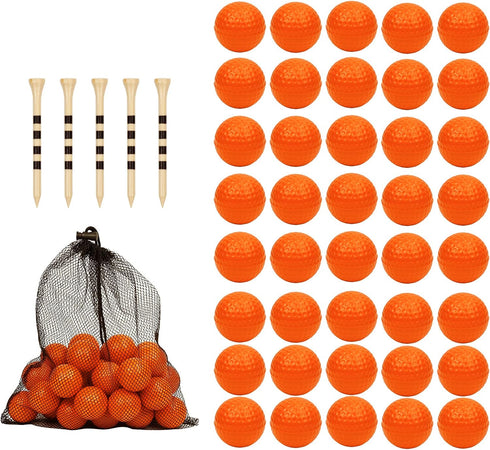 Bac-kitchen 40 Pack Foam Golf Practice Balls - Realistic Feel and Limited Flight