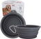 Prima Pets Collapsible Silicone Water Travel Bowl - Portable and Durable Pop-up Feeder for Dogs and Cats, Large (5 Cups)