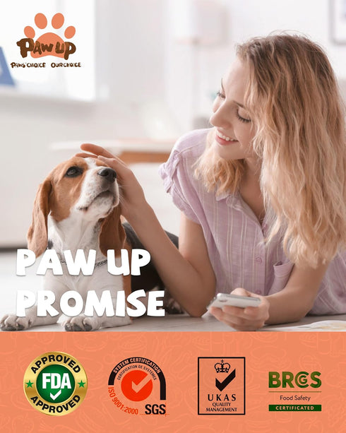 Omega-3 3.8 oz PAWUP Freeze Dried Salmon Dog Treats, Single Ingredient Salmon Treats for Dogs, Dog Food Topper, Rich