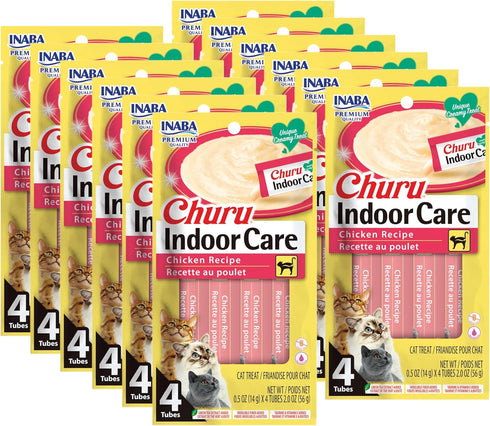 INABA Churu for Cats, Functional, Creamy Lickable Pure Cat Treat for Indoor