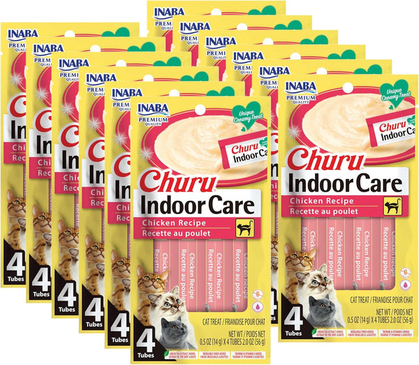INABA Churu for Cats, Functional, Creamy Lickable Pure Cat Treat for Indoor