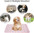 NACOCO Pet Cooling Mat Pink Cat Dog Cushion Pad Summer Cool Down Comfortable Soft for Pets and Adults (L)