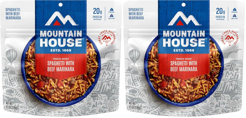 Mountain House Spaghetti with Beef Marinara | Freeze Dried Backpacking & Camping