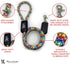 Warren London Climbing Rope Dog Leash | 5ft Length with Options for Reflective | Ergonomic Grip Comfort Control and Durability | Heavy Duty for All Dogs | Rainbow Pride Reflective