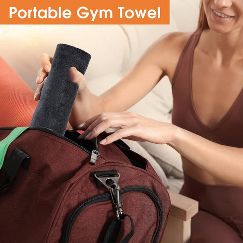 Hoiny 3 Pack (14.2" 30"), Swimming, Microfiber Gym Towels x Super Soft, Quick Drying, Absorbent Towel for Fitness