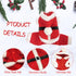Pet Christmas Costumes, Santa Dog Clothes for Small Dogs, Boys Fall Winter Coats Puppy Kitty Hoodies