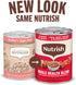 13 oz. 12 Count, Packaging Nutrish Real Beef & Veggies Recipe Whole Health Blend Chunks in Gravy Wet Dog Food, Can, May