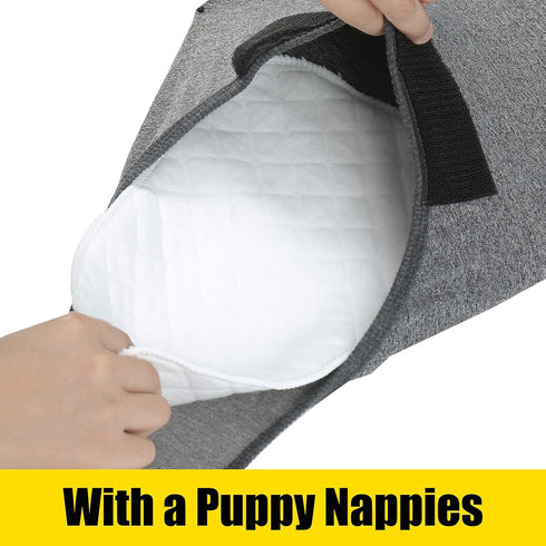 HEYWEAN Full Body Dog Diaper, Puppy Nappies for Male Female Dogs, Physiological Surgery Recovery Suit