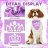 PUPTECK Dog Bandana - Triangle Bibs Scarf Pet Accessories, Photo Prop for Small Medium Large Dogs Girls, Purple
