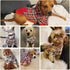 EXPAWLORER Plaid Dog Hoodie - British Style Warm Sweater Shirt with Leash Hole for All Breeds