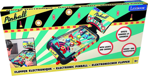 Lexibook Table Electronic Pinball - Action and Reflex Game for Children and Family with LCD Screen