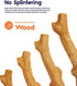 Petstages Super Dogwood Dog Chew Toy, Large, Safe & Long Lasting Chewable Sticks