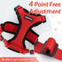 rabbitgoo Cat Harness and Leash - Soft Adjustable Vest for Walking, Escape Proof, Breathable Reflective Strips (Red, S)