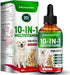at Vitamins for Indoor Cats Liquid 10-in-1 Multivitamin for Dogs C, D3,