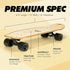 Magneto Complete Skateboard - 27.5" x 7.5" | 6-Layer Canadian Maple Double Kick Concave Deck | Kids Skateboard Cruiser