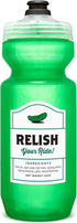 Relish Your Ride 22 Ounce Purist Water Bottle with MoFLo Cap, Resists Stains & Tastes Better, Flexible Bicycle Bottle
