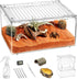 Large Reptile Terrarium Kit,Escape Proof Tarantula Enclosure,PC Starter Hermit Crab Tank,Spider Habitat