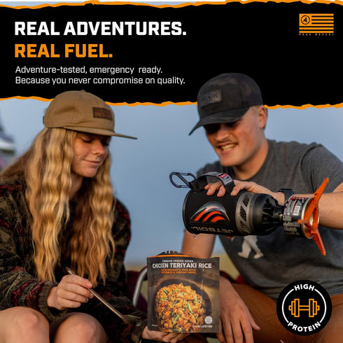 40g 580 100% Backpacking 2 Peak Refuel Chicken Teriyaki Rice | Protein | Calories | Real Meat | Premium Freeze Dried