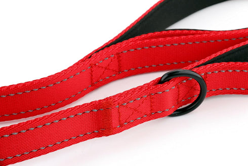 Dog Leash 6ft Long - Heavy Duty Reflective Double Handles Lead for Control Safety Training - Padded Two Handle Leashes