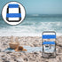 Compact Folding Camping Chair with Backrest, Small Portable Outdoor Fishing Stool for Adults, Lightweight Blue Foldable