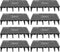 Baluue Fish Tank Bottom Filter - 20pcs PVC Filter Plate Splicing Aquarium Divider Bottom Grid (Black)