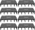 Baluue Fish Tank Bottom Filter - 20pcs PVC Filter Plate Splicing Aquarium Divider Bottom Grid (Black)