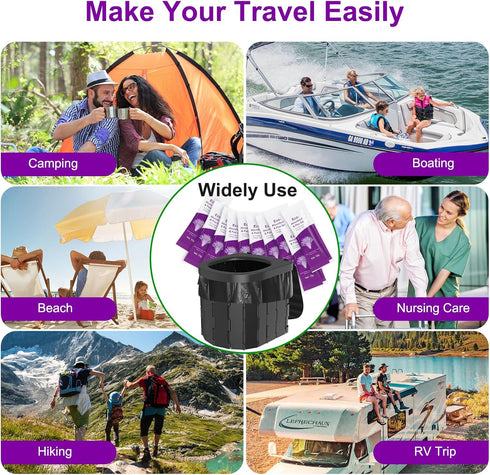 Poo Gel for Portable Toilet, Poo Gel for Camping Toilet, Poo Deodorizing Treatment Portable for car Camping Camping