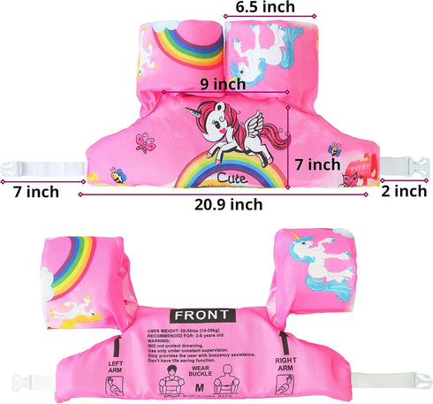 Puddle Swim Jumper for Kids 22 to 66 Pounds, Swim Vest and Floaties for Toddler and Child Safety