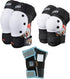 80SIX Multi-Sport Pad Set Protective Gear for Skateboarding, Biking, Roller Skating, and