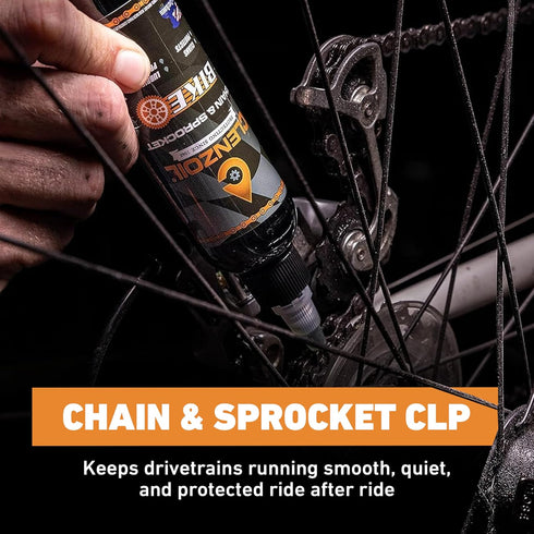 4 oz Clenzoil Chain & Sprocket Bottle - Chain Cleaner, Lubricant & Rust Preventative - Cleaner Lubricant Protectant