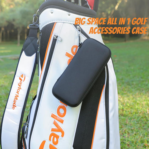 Golf Glove Holder Case with Removable Glove Shaper - Portable Accessories Organizer for Men & Women Golf Caddy