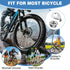 Zacro 18pcs Bike Wheel Axle Nut and Bicycle Hub Safety Washer Kit for Mountain Road Commute Bikes