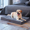 WESTERN HOME WH Large Dog Bed for Large Dogs, Soft Rose Plush Removable Washable Cover, Orthopedic Egg Crate Foam,